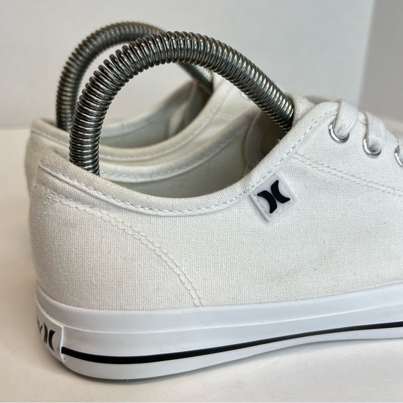 Hurley Ceta Womens Sneakers Casual Canvas Lace Up White Size 6.5M No Box XLNT! - Picture 6 of 16